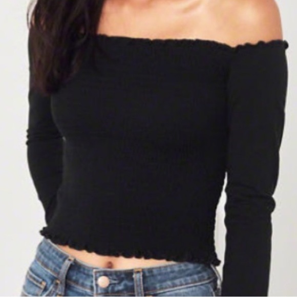Hollister Tops - Hollister Smocked Off the Shoulders Top